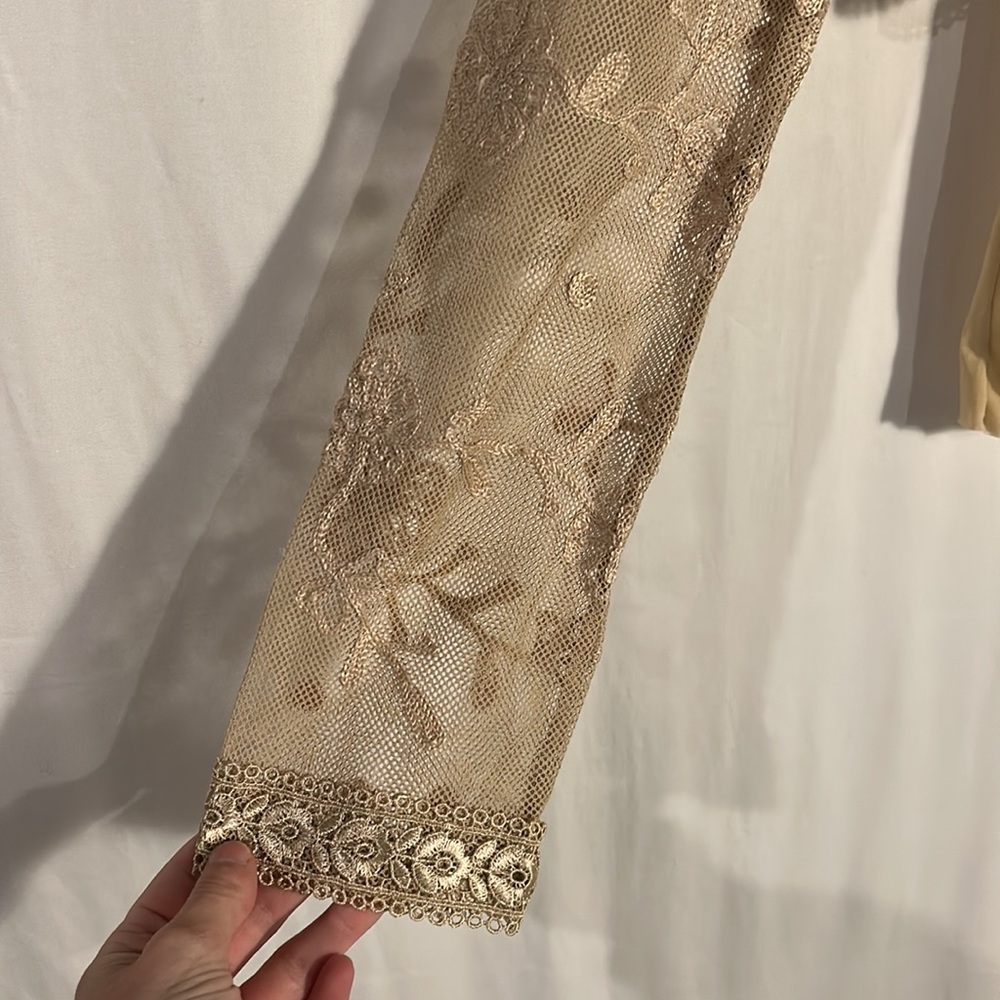 Dorothee Schumacher Vintage Lace Set  Small   Tan - Picture 3 of 14